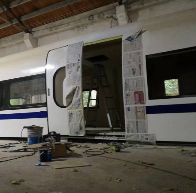 石棉县高铁模型