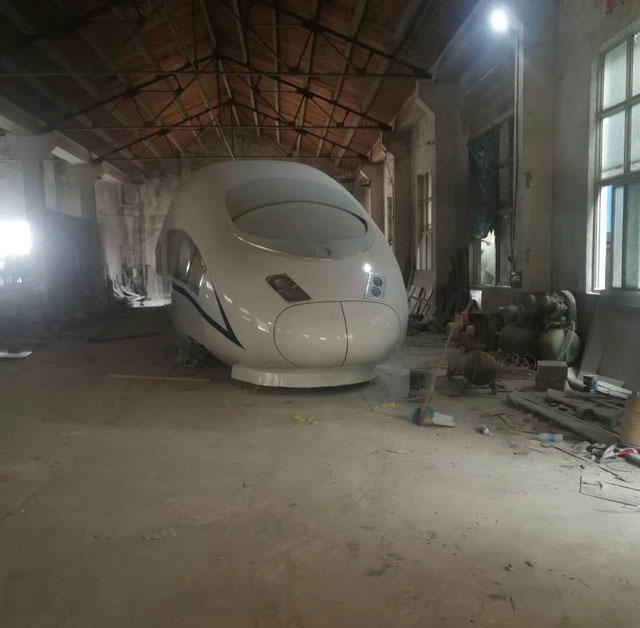 石棉县高铁模型